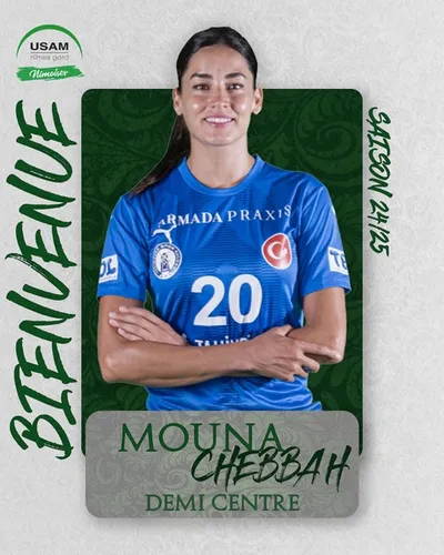 [ SPORT - HANDBALL ] Usam Nîmes Gard: LA DEMI-CENTRE MOUNA CHEBBAH...