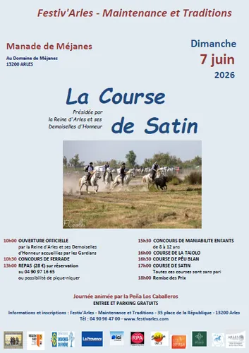 Course de Satin à Arles : une grande fête camarguaise à vivre le 7...