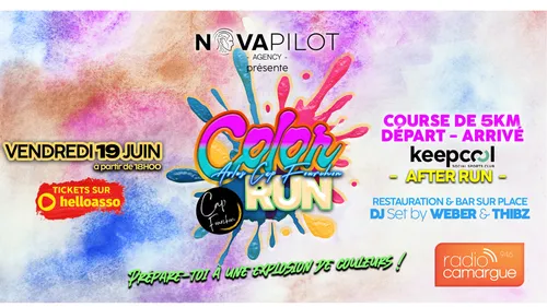 Color Run Cap Fourchon à Arles : une soirée festive et colorée de 5...