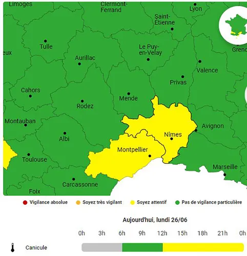 [ ETE ] LE GARD EN VIGILANCE JAUNE