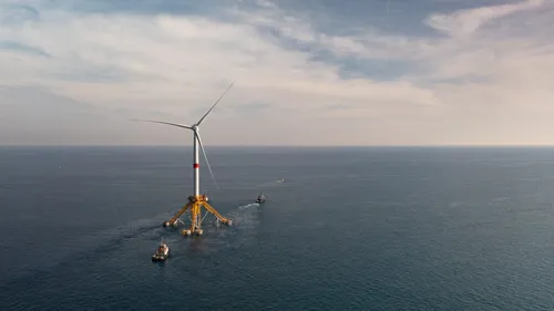 [ ECOLOGIE ] La première éolienne en mer Provence Grand Large...