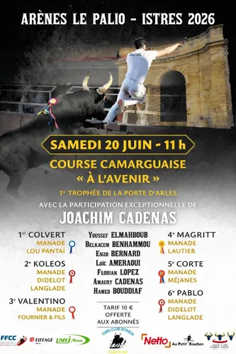Course camarguaise à l’avenir à Istres : les Arènes Le Palio au...