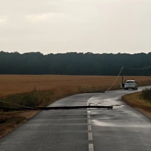 orage chute poteaux élec