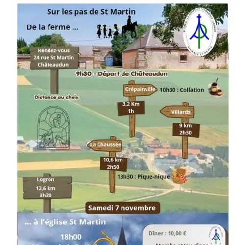 CHÂTEAUDUN / LOGRON - Sur les pas de Saint Martin