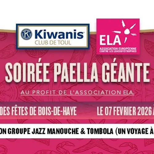 Le Kiwanis club de Toul organise une paella géante pour...