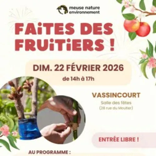 "Faites des fruits" : rendez-vous le 22 février à Vassincourt