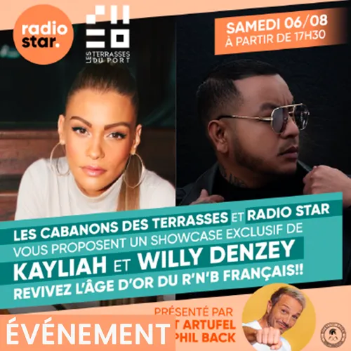 Kayliah et Willy Denzey aux Terrasses du Port