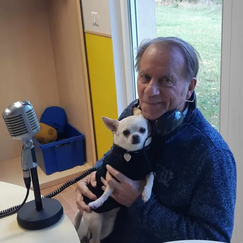 Robert Franck JACOBI et le maire de Lichtenberg Yves Klein avec...