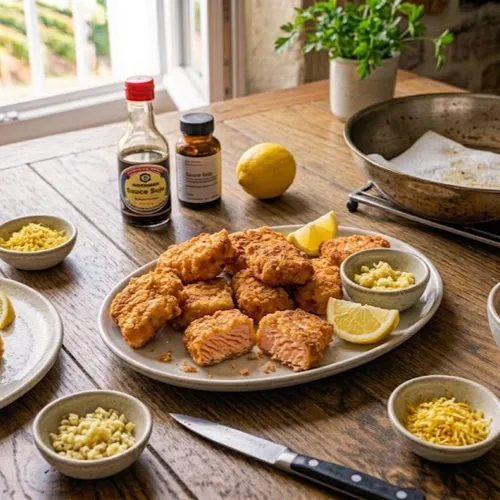 Nuggets de saumon mariné