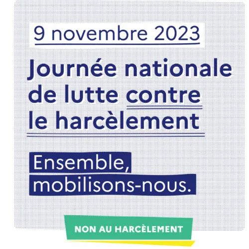 9/11/23 : Journée nationale de lutte contre le harcèlement scolaire