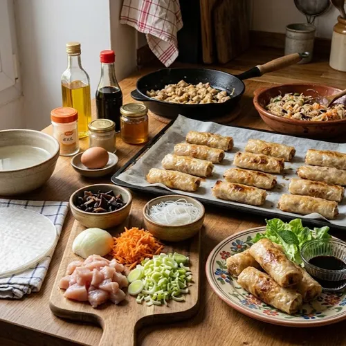  Nems au poulet sans friture