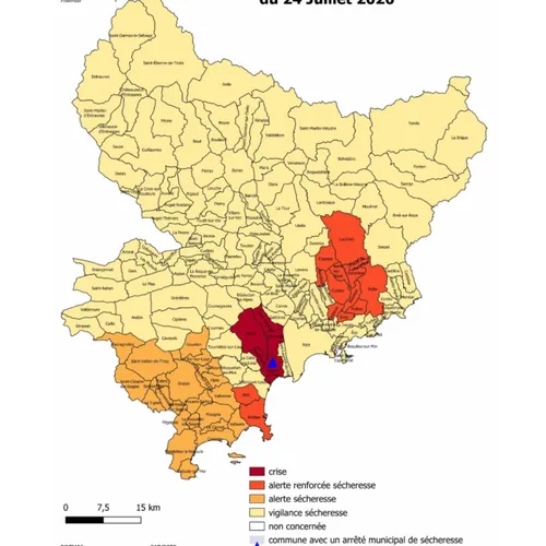 Sécheresse : de nouvelles restrictions d'eau dans les Alpes-Maritimes