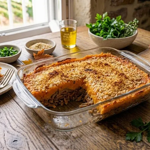Hachis parmentier de canard aux patates douces