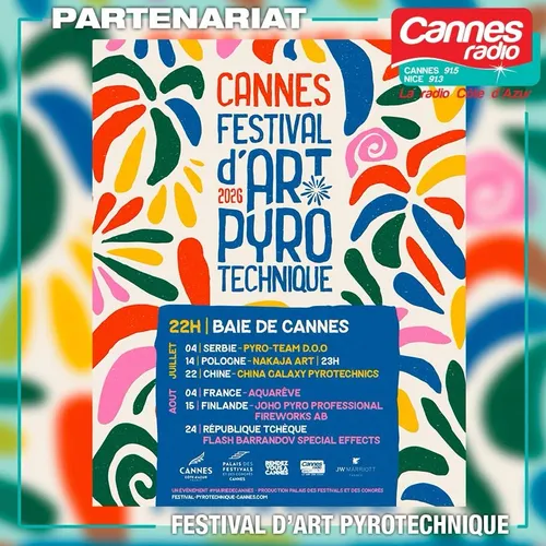 Festival pyrotechnique de Cannes : la Vestale dévoilée le 24 août