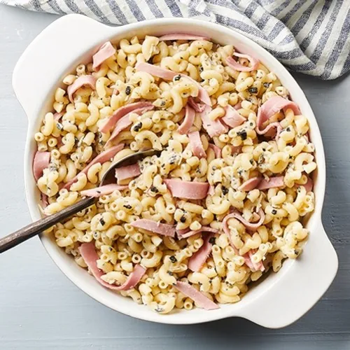 Coquillettes au jambon et à la truffe