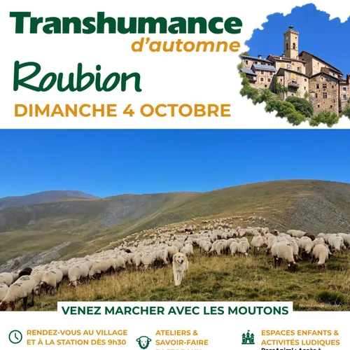 PARTENARIAT CANNES RADIO : LA TRANSHUMANCE D'AUTOMNE DE ROUBION