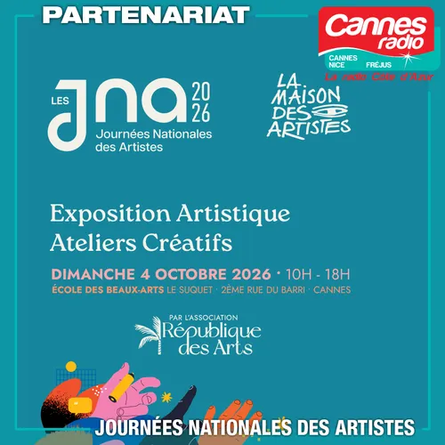 PARTENARIAT CANNES RADIO : LES JOURNEES NATIONALES DES ARTISTES