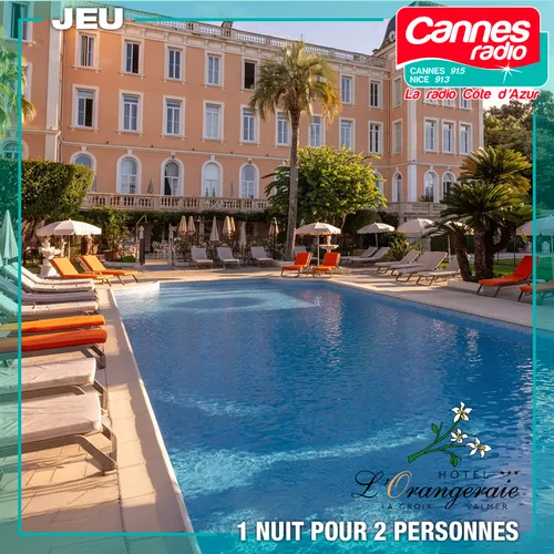 GAGNEZ UN SEJOUR POUR 2 PERSONNES A L'HÔTEL L'ORANGERAIE