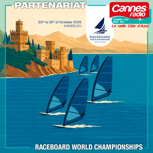 PARTENARIAT CANNES RADIO : LE CHAMPIONNAT DU MONDE DE RACEBOARD 