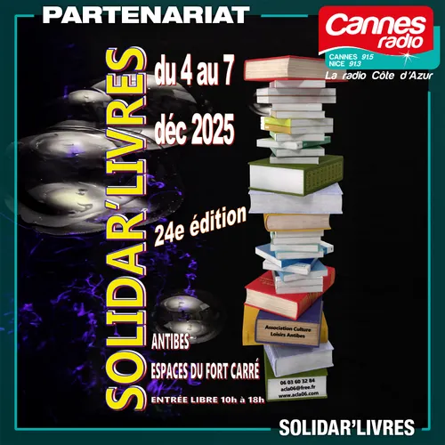 PARTENARIAT CANNES RADIO : SOLIDAR'LIVRES 