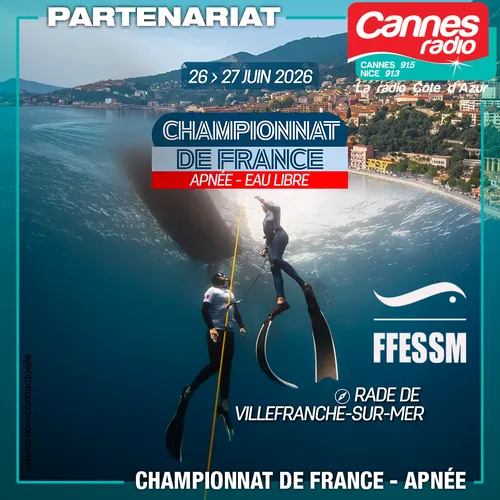 PARTENARIAT CANNES RADIO : LE CHAMPIONNAT DE FRANCE EN EAU LIBRE
