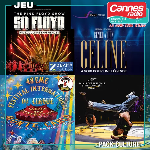 GAGNEZ LE "PACK CULTURE" DE CANNES RADIO