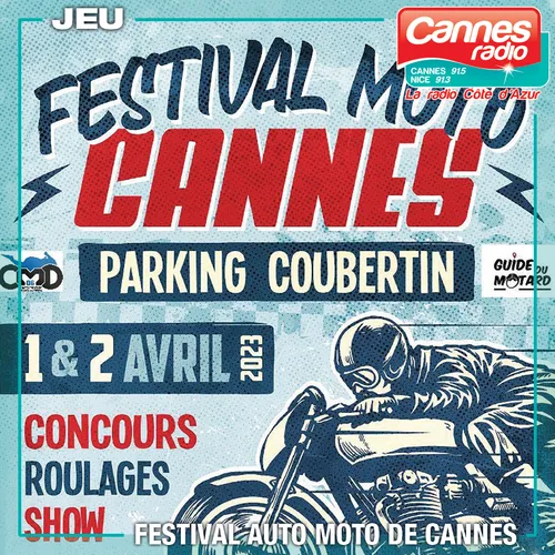 PARTENARIAT CANNES RADIO : FESTIVAL MOTO CANNES
