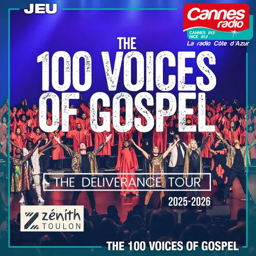 GAGNEZ DES PLACES POUR "GOSPEL POUR 100 VOIX" AU ZENITH DE TOULON