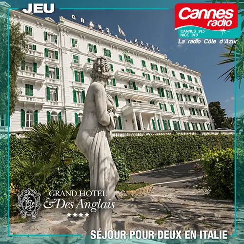 GAGNEZ UN SEJOUR POUR 2 PERSONNES A SAN REMO AU GRAND HÔTEL DES...