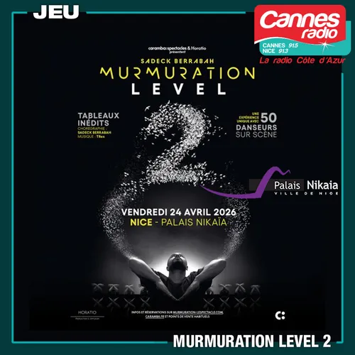 GAGNEZ DES PLACES POUR "MURMURATION LEVEL 2" AU PALAIS NIKAÏA