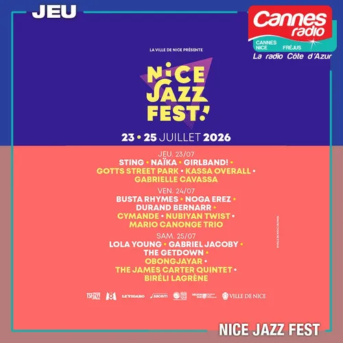 GAGNEZ DES PLACES POUR LE NICE JAZZ FEST LE 25/07/26