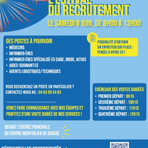L'estival du recrutement au centre hospitalier de Grasse