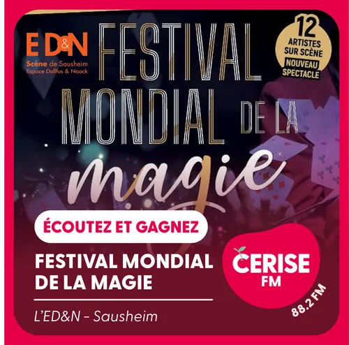 Écoutez Cerise FM et gagnez vos places pour le Festival Mondial de...