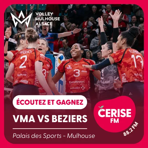 Écoutez Cerise FM et gagnez vos places pour le match VMA vs Beziers 