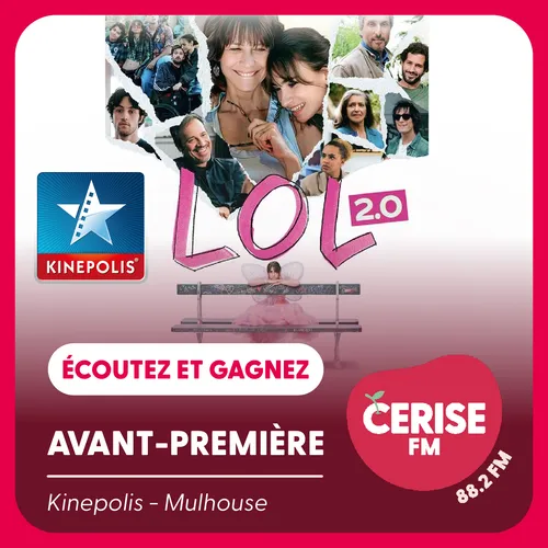 Écoutez Cerise FM et gagnez vos places pour l'avant-première du...