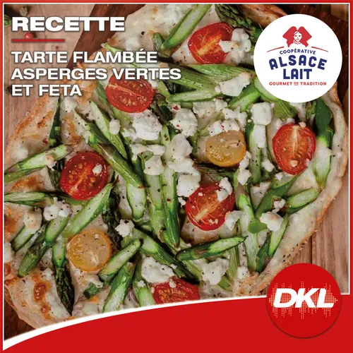 Tarte Flambée Asperges Vertes et Feta