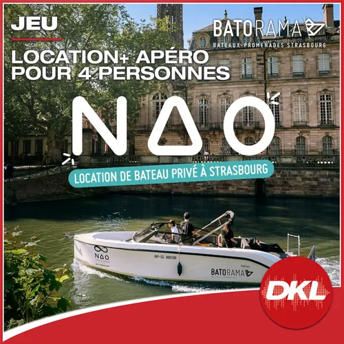 DKL vous offre la location et votre apéro pour 4 personnes à bord...