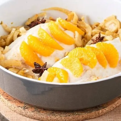 Daurade, fenouil et suprêmes d’oranges