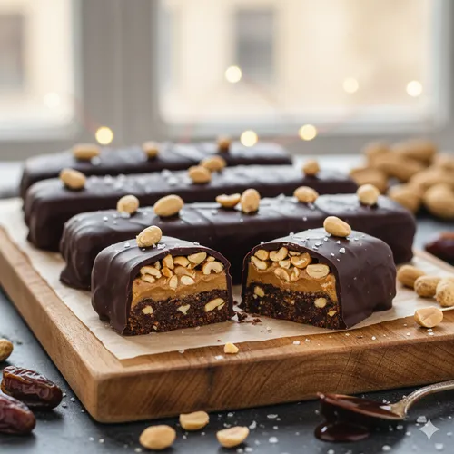 Recette Barres façon Snickers healthy (sans cuisson)