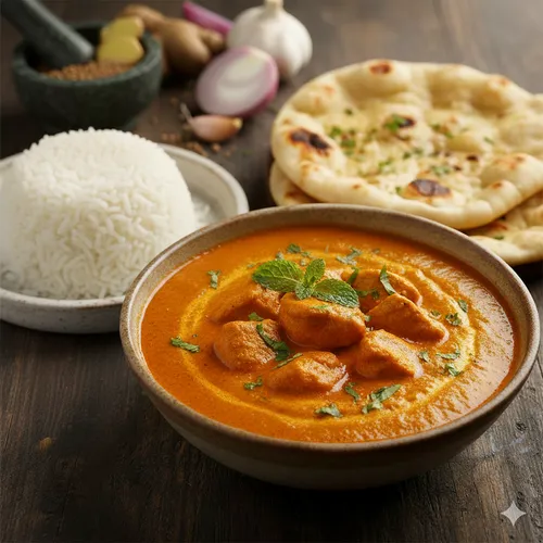 Poulet sauce curry et beurre de cacahuète