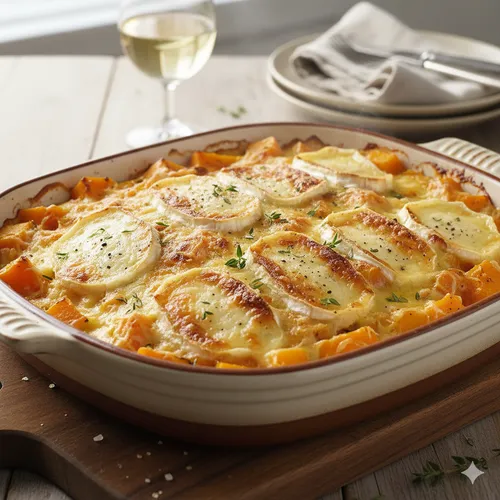 Gratin de butternut au fromage de chèvre