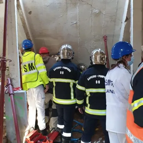 1/03/22 / CHANTIER DU PALM BEACH : EFFONDREMENT A CANNES