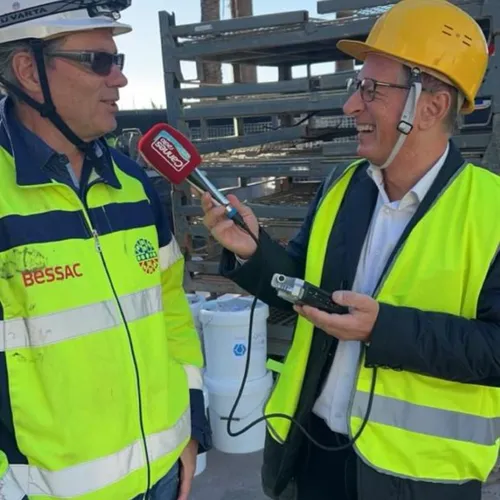 28/11/23 : Visite du chantier spectaculaire du microtunnelier sous...