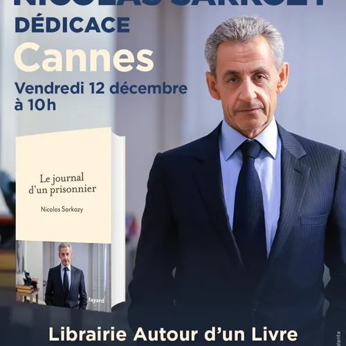 Nicolas Sarkozy en dédicace la semaine prochaine à Cannes et Menton