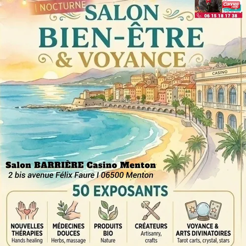 GAGNEZ DES INVITATIONS POUR LE SALON BIEN-ÊTRE & VOYANCE A MENTON