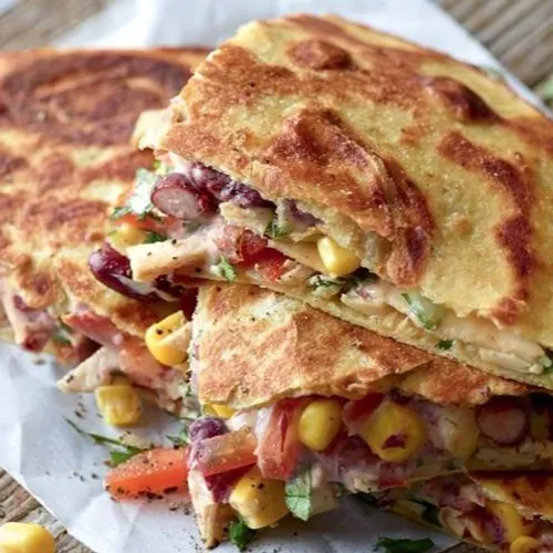 Quésadillas au thon et maïs 