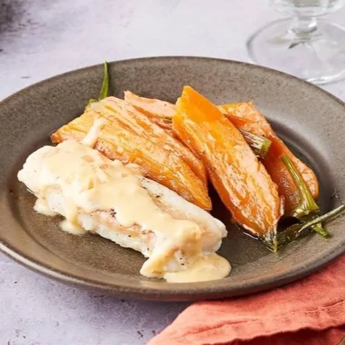 Pavé de cabillaud et carottes 