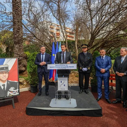 La ville de Cannes dénomme un square en hommage au colonel Arnaud...
