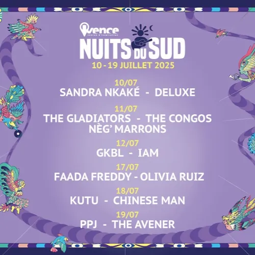 Les Nuits du Sud à Vence  10 au 19 juillet 