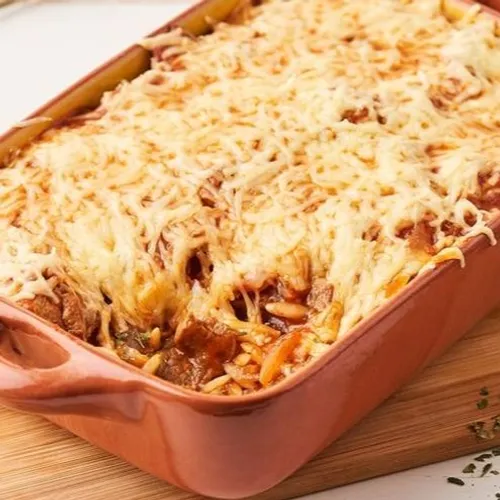 Gratin d'agneau à la grecque : Youvetsi